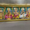 Five Hindu God And Goddess Photos In A Single Frame For Pooja (52Cm X 20Cm)