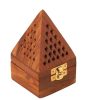 Amzgear Pyramid Wooden Shape Incense Holder | Dhoop Batti Stand | Fragrance Stand Holder | Ash Catcher/Agar Batti Holder for Home Decor,Office,Yoga,Meditation,Pooja,Aromatherapy Pack of 1 Amzgear Pyramid Wooden Shape Incense Holder | Dhoop Batti Stand | Fragrance Stand Holder | Ash Catcher/Agar Batti Holder for Home Decor,Office,Yoga,Meditation,Pooja,Aromatherapy Pack of 1