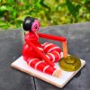 Wooden Lady using Chakki Doll