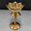 Brass Lotus Shape Diya With Stand - 34.7 Inch Brass Lotus Shape Diya With Stand - 34.7 Inch