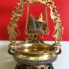 Radha krishna Swing brass urli with beautiful mosaic stone work, 21" Radha krishna Urli, Traditional Bowl, Brass urli, Gopal brass urli Bowl Radha krishna Swing brass urli with beautiful mosaic stone work, 21" Radha krishna Urli, Traditional Bowl, Brass urli, Gopal brass urli Bowl