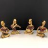 Idol Collections Brass Musical Ladies Set of 4 Showpiece::Multi colour Idol Collections Brass Musical Ladies Set of 4 Showpiece::Multi colour