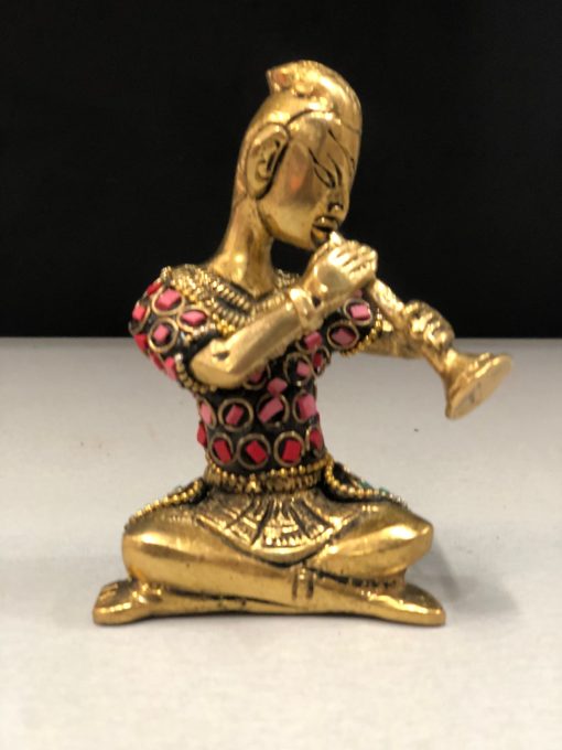 Idol Collections Brass Musical Ladies Set of 4 Showpiece::Multi colour