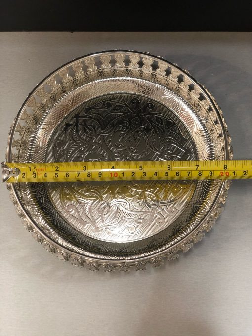 German Silver Pooja Tray 12 Inch