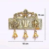 Metal Tirupati Balaji Shankh Chakra Namah Door Hanging with Bells for Home,Office & Room,Showpiece Figurines, Religious Idol