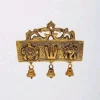 Metal Tirupati Balaji Shankh Chakra Namah Door Hanging with Bells for Home,Office & Room,Showpiece Figurines, Religious Idol