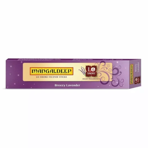 Mangaldeep Lo Smoke 50 Incense Sticks/Agarbatthi (Breezy Lavender)