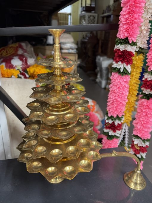 Adukku Aarthi - 5 Step | Brass 5 Steps Arthi Dhoop Deepam Stand | Five Steps Adukku Aarti Stand Adukku Aarthi - 5 Step | Brass 5 Steps Arthi Dhoop Deepam Stand | Five Steps Adukku Aarti Stand