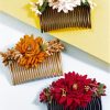 Multicolor Acrylic Comb Floral Hair Clip Jooda Pin Multicolor Acrylic Comb Floral Hair Clip Jooda Pin