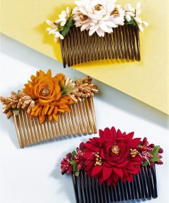 Multicolor Acrylic Comb Floral Hair Clip Jooda Pin