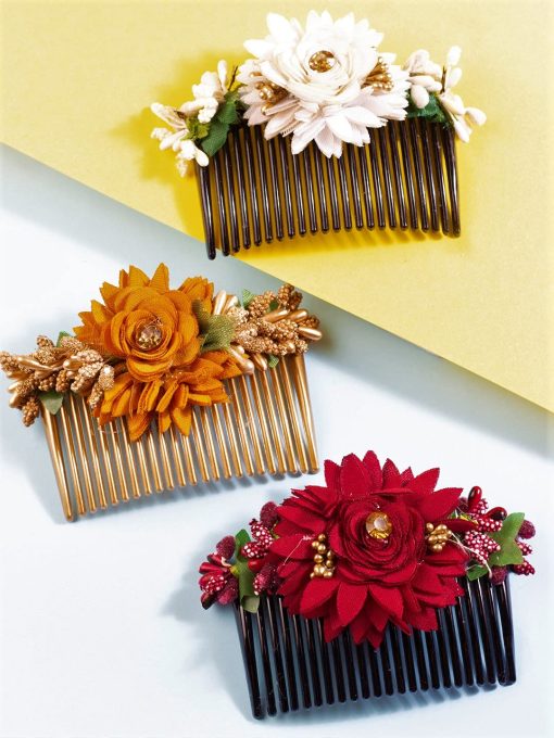 Multicolor Acrylic Comb Floral Hair Clip Jooda Pin Multicolor Acrylic Comb Floral Hair Clip Jooda Pin