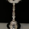 German Silver Kuthu Vilakku / Dīpak / Diyā / Dīpamu / Dīpa / Dīpaka 32 Cm