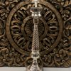 German Silver Kuthu Vilakku / Dīpak / Diyā / Dīpamu / Dīpa / Dīpaka 40 Cm