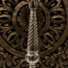 German Silver Kuthu Vilakku / Dīpak / Diyā / Dīpamu / Dīpa / Dīpaka 40 Cm