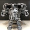 4 Headed Elephant Terracotta Stand Planter Garden Decor Pot Stand Outdoor Indoor Balcony Garden Brown 11 x 11 x 9 Inch