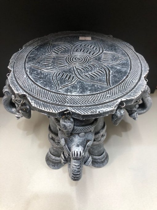 4 Headed Elephant Terracotta Stand Planter Garden Decor Pot Stand Outdoor Indoor Balcony Garden Brown 11 x 11 x 9 Inch