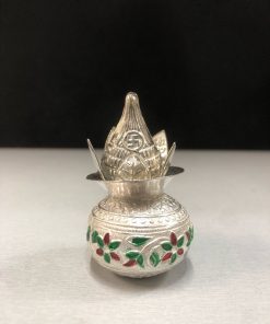 German Silver Kalasam with Coconut for Pooja/ Tenga Kalash/Decor/Return Gift Size:3" Inch Wt:50g