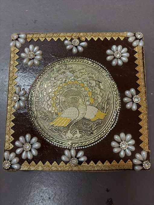 Rangoli Design Pooja Chowki - 10 inch
