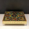 Rangoli Design Pooja Chowki - 6 inch