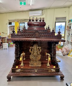 Teakwood Wooden Pooja Home Mandir / Home Temple (120x60x40cm)
