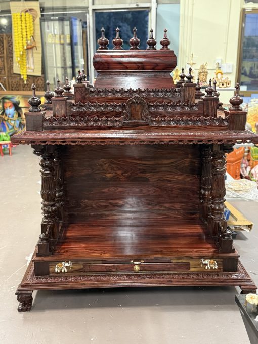 Teakwood Wooden Pooja Home Mandir / Home Temple (120x60x40cm)