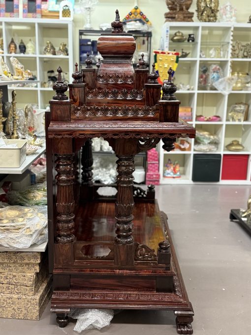 Teakwood Wooden Pooja Home Mandir / Home Temple (120x60x40cm)