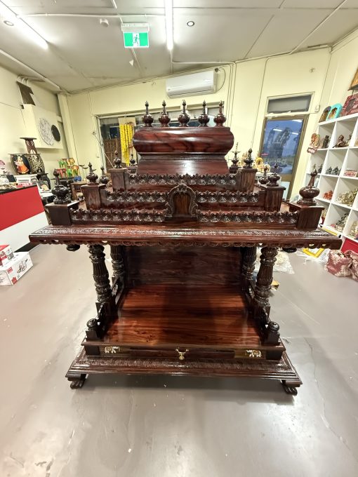 Teakwood Wooden Pooja Home Mandir / Home Temple (120x60x40cm)