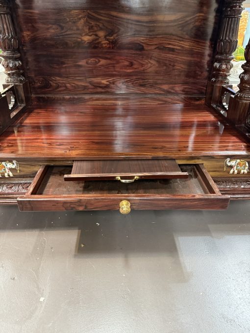 Teakwood Wooden Pooja Home Mandir / Home Temple (120x60x40cm)