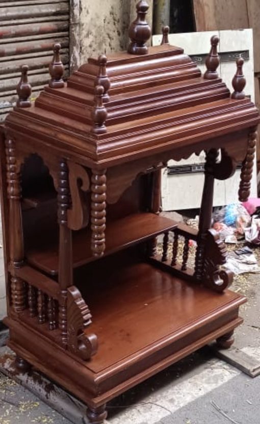 Teakwood Wooden Pooja Home Mandir / Home Temple (120x60x40cm) Teakwood Wooden Pooja Home Mandir / Home Temple (120x60x40cm)