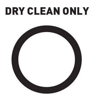 Dry clean only care instruction