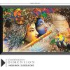 Saf Radha Krishna Design Exclusive Painting with Frame for Home & Office Decoration (35 Cm X 50 Cm X 3 Cm) SANFM43-Multicolour