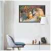 Saf Radha Krishna Design Exclusive Painting with Frame for Home & Office Decoration (35 Cm X 50 Cm X 3 Cm) SANFM43-Multicolour