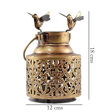 Tealight Candle Holder - Tealight Holder for Home Decor, Size : 12 X 18 cms (Mini Bird)