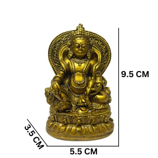 Kuber Murti Kuber Statue Kuber Idol Kubera Figurine Home Decor Showpiece & Gift Item, Resign, Brown
