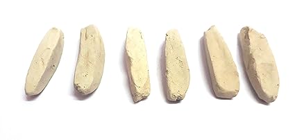Madurai Products Special Namakatti Holy White Sticks are Made with Ash and Clay. Dimensions-Length 1CM X Height 4CM X Width 1CM.(2 pieces)