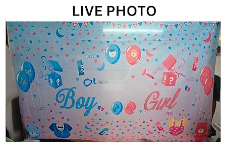 Baby Shower Theme Backdrop Cloth (6.5ft X 5ft) Mom to Be Decoration Items Dohale Jevan Background Curtain (Pack of 1, Multicolor)
