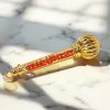Metal Made Bajrang Bali Small Gada for Keeping in Home Temple or Gifting to Hanuman ji Size- inch wt-68g Approx