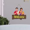 Decorative Welcome Sign Wooden Wall Hanger for Gateway | Home Decor | Office | Gifts | Bedroom | Designer Artwork Decor Items for Living Room