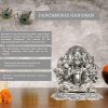 Panchmukhi Hanuman Idol (Murti) Oxidised Finish with 2 Piece Jyot Diya with Beautiful Red Velvet Box Packing (11.5H x 11W x 9.5L) Panchmukhi Hanuman Idol (Murti) Oxidised Finish with 2 Piece Jyot Diya with Beautiful Red Velvet Box Packing (11.5H x 11W x 9.5L)