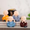 Colorful 4 Monks Buddha Figurines - for Home Decor| Office Decor| Chrismas Decor| Diwali Decor| Vaastu Decor| Fengshui
