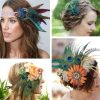 Real Natural Peacock Peacock Feather Original Feathers 10-12 inch for DIY Craft Floral Arrangements,Wedding,Home and Party Decorations Feathers (Pack of 1 Pcs)