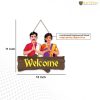 Decorative Welcome Sign Wooden Wall Hanger for Gateway | Home Decor | Office | Gifts | Bedroom | Designer Artwork Decor Items for Living Room