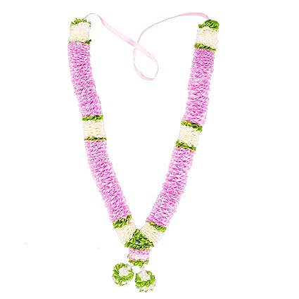 Artificial Flowers Photo Bride Groom 25inch Garland (Pink & White) Artificial Flowers Photo Bride Groom 25inch Garland (Pink & White)