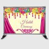 Backdropon Haldi Ceremony Theme Party Design Backdrop Cloth for Wedding Decoration Traditional Background Curtain Cloth for Festival Size 5 Feet Height and 8 Feet Width(5 * 8) Backdropon Haldi Ceremony Theme Party Design Backdrop Cloth for Wedding Decoration Traditional Background Curtain Cloth for Festival Size 5 Feet Height and 8 Feet Width(5 * 8)