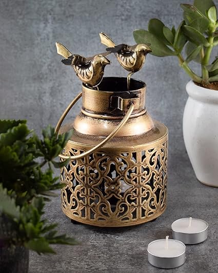 Tealight Candle Holder - Tealight Holder for Home Decor, Size : 12 X 18 cms (Mini Bird)