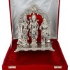 Silver Plated Ram Darbar GodIdol Statue Oxidised Finish with Beautiful Velvet Box Packing and (24H x 21W x 11L CM ) Silver Plated Ram Darbar GodIdol Statue Oxidised Finish with Beautiful Velvet Box Packing and (24H x 21W x 11L CM )