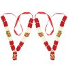 Closely Knitted 12" Haar,Mala - Garland Maala for Idols, Photo Frames, Fancy Dress, Marriages etc.… (Red and White)