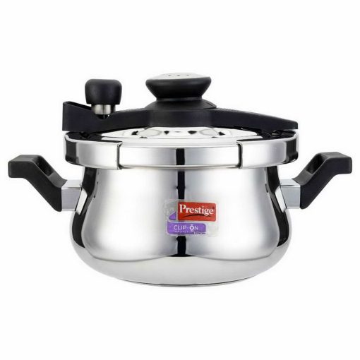 Prestige Ss Cooker Clip On Svachh Handi 3.0 Lit