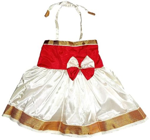 Aruvi Angelic Threads Baby Girl's Halterneck Silk Frock (0-9months)
