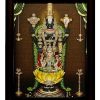 Indianara Tirupati Balaji Painting - Wood, 27x30.5x1cm, Multicolour (Brown (1)) Masstone Radha Krishna Wall Painting | Radha Krishna Painting for Wall Decoration Set of 3 (21.5x21.5 inch) | Radha Krishna Painting With Frame | Wall Painting for Living Room